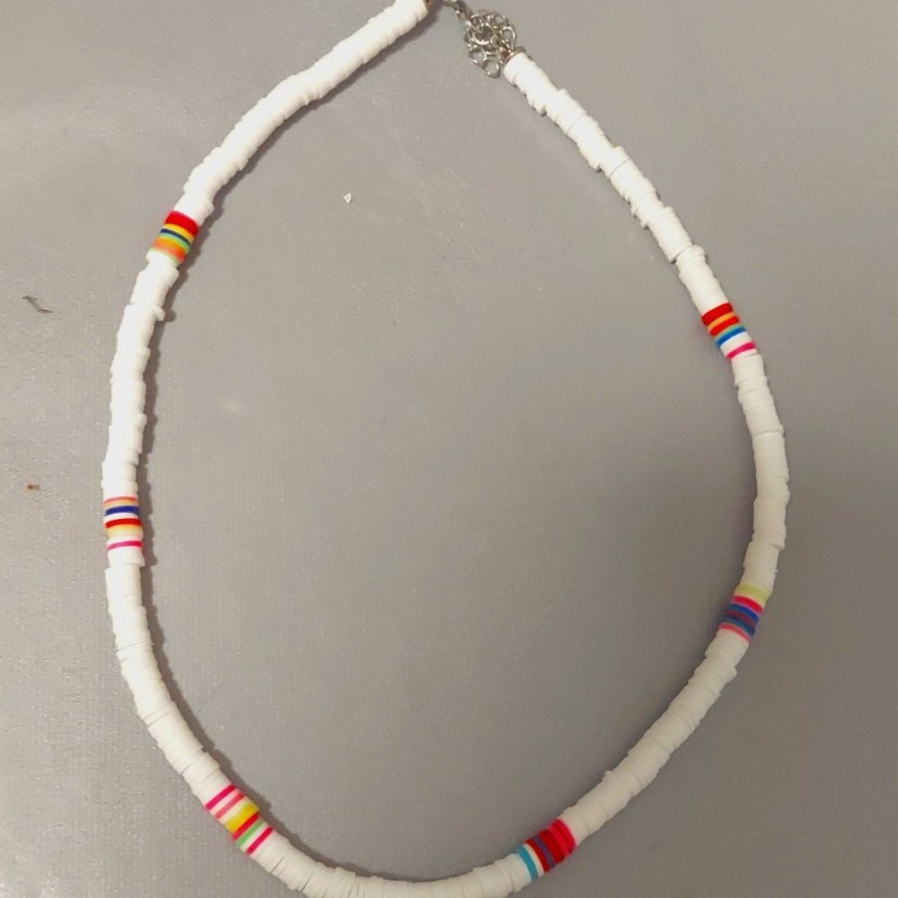 White Homemade Necklace